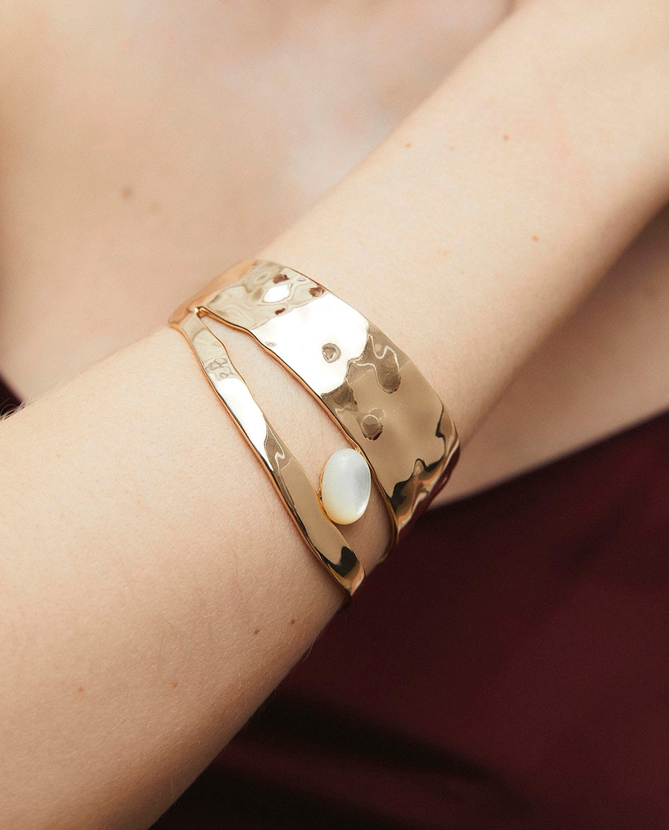 Pulsera reflexe de maría g. de jaime bañada en de 18 kt con madreperla - Vidal & Vidal - Oro Oro-2