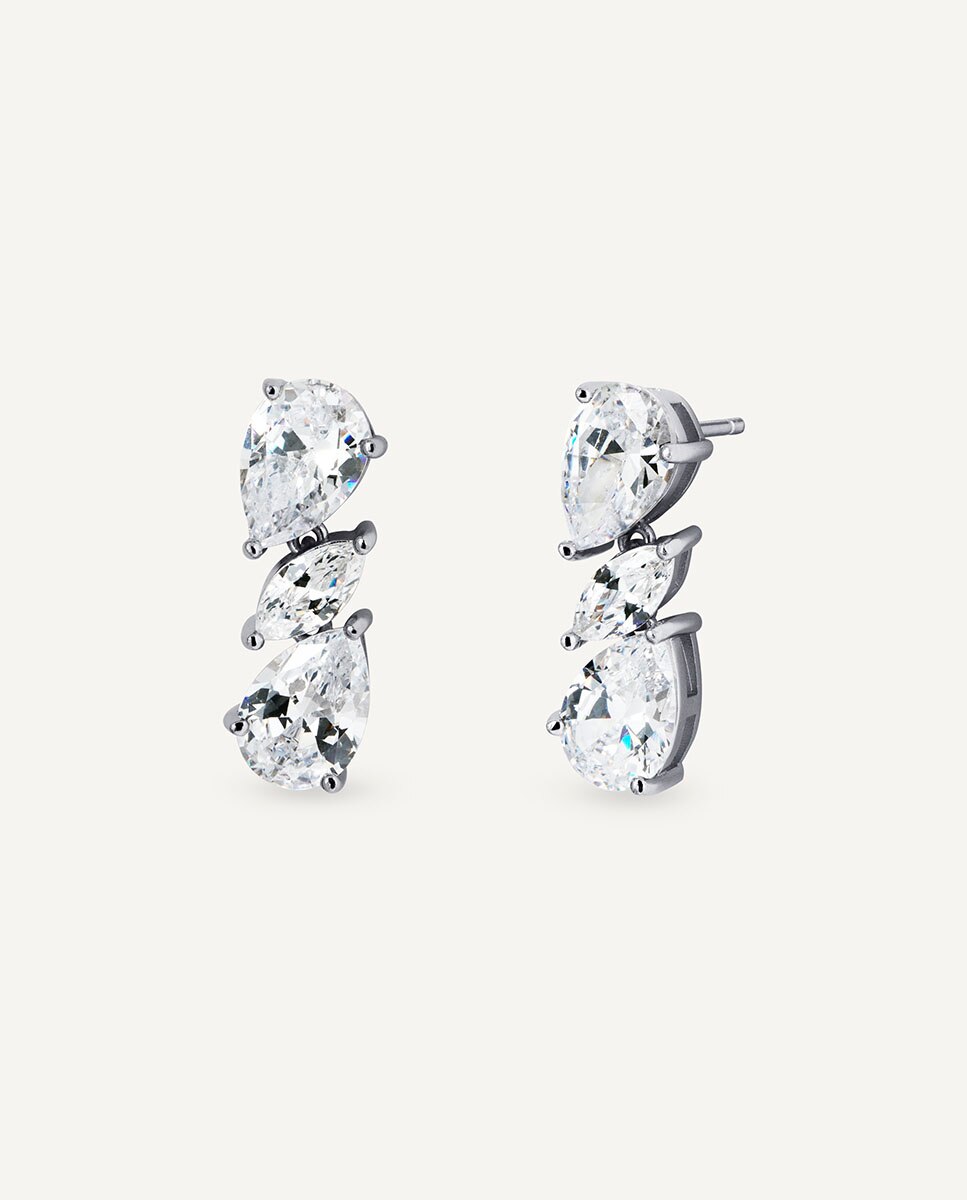 Pendientes Media Perla 16 Mm. Cierre Omega De Plata De Ley : Joyeria Online | Joyeria Plata | Joyeria De Plata