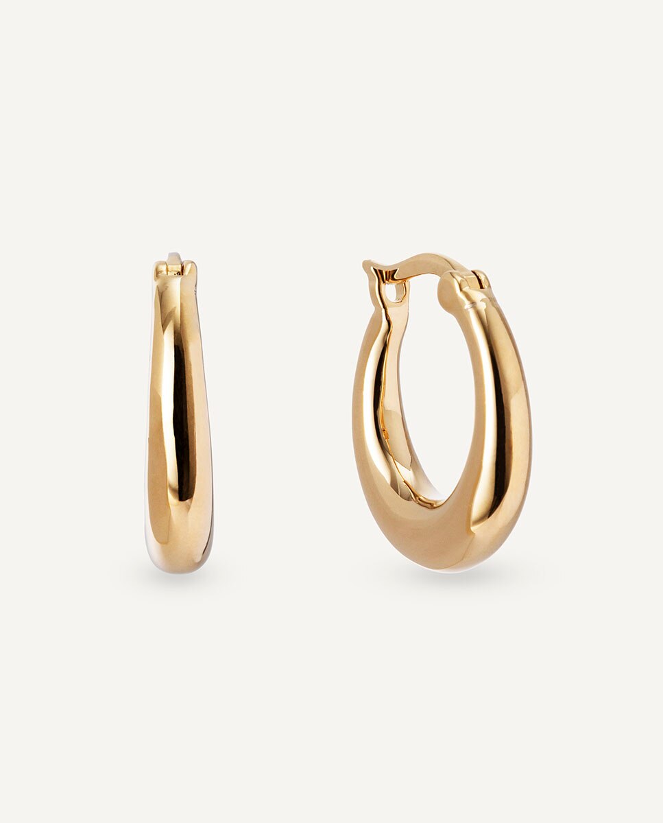 Pendientes amy bañados en de 18 kt - Vidal & Vidal - Oro Oro-1