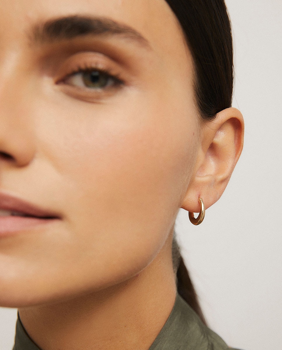Pendientes amy bañados en de 18 kt - Vidal & Vidal - Oro Oro-2