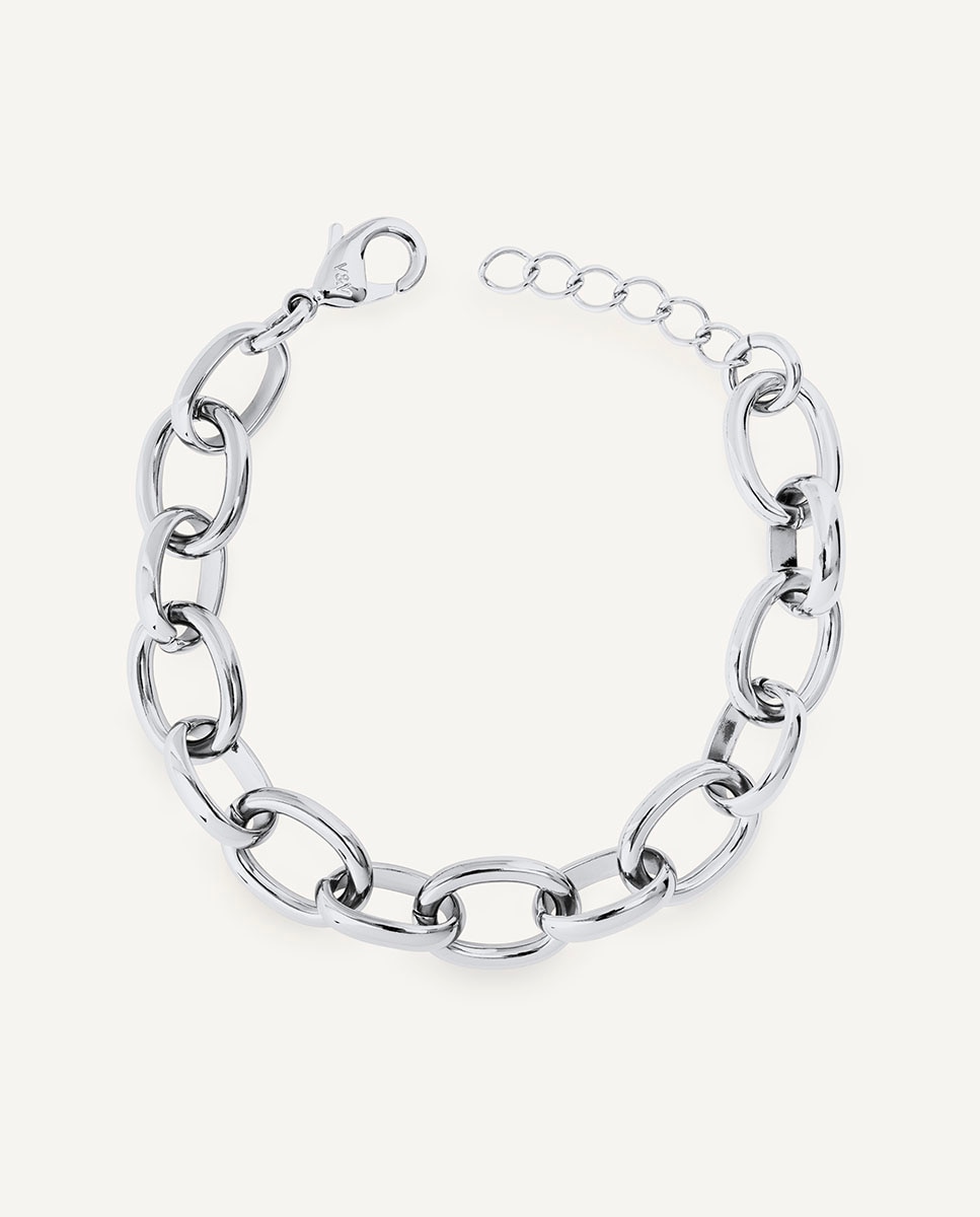 Pulsera de eslabones izzy bañada en plata de ley 925 - Vidal & Vidal - Plata Plata-1