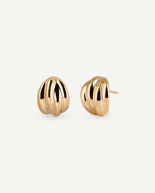 Imagen 0 de Pendientes Hug bañados en oro de 18 kt
