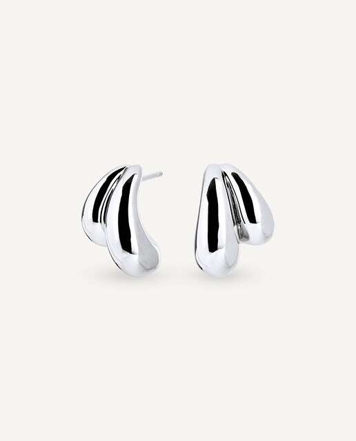 Imagen 0 de Pendientes Big Drop bañados en plata de ley 925