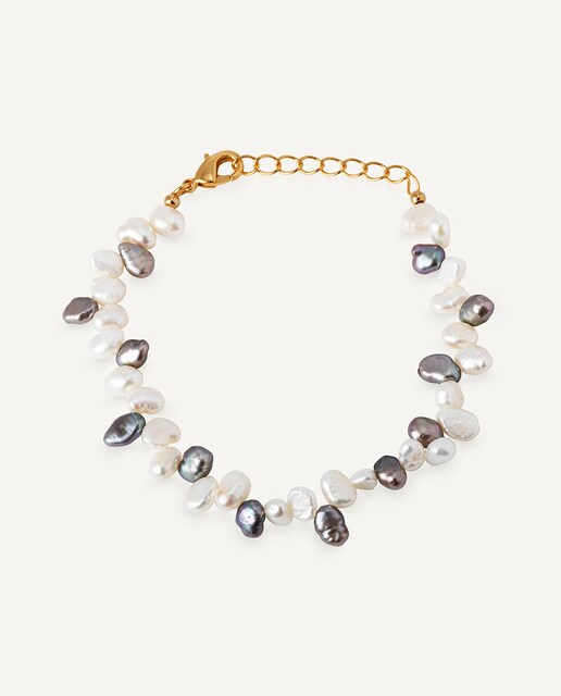 Imagen 0 de Pulsera Bolero baño de oro 18kt con perla cultivada