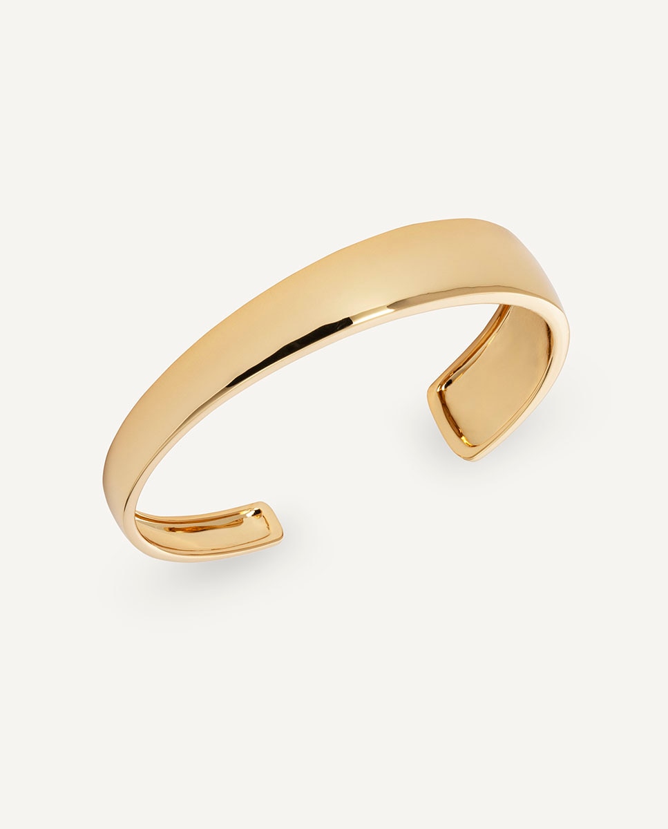 Imagen 0 de Brazalete arc bañado en oro de 18 kt Dorado