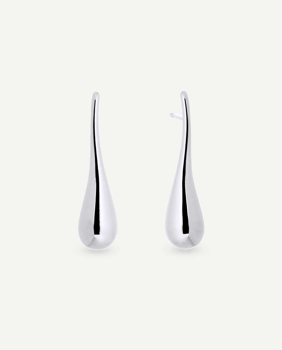 Pendientes largos drop bañado en plata de ley 925 Plata Vidal & Vidal Plata-1