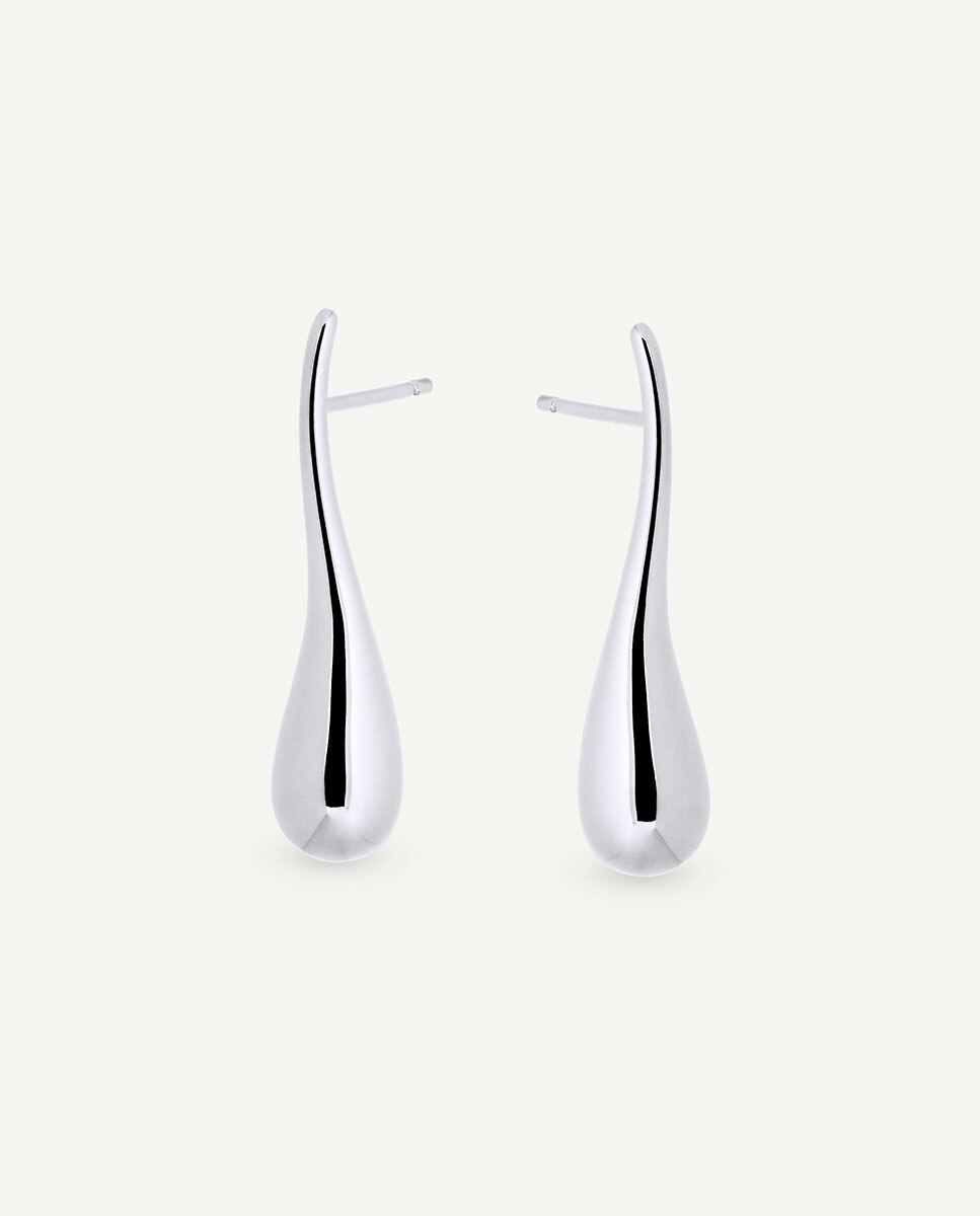 Pendientes largos drop bañado en plata de ley 925 Plata Vidal & Vidal Plata-4