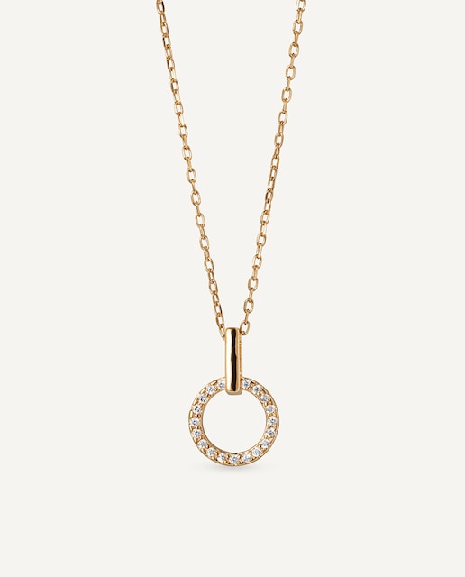 Imagen 0 de Colgante Allegretta plata de ley 925 con baño en oro 18 kt con circonitas