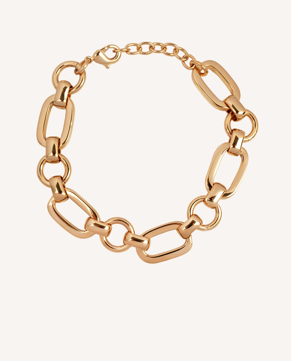 Pulsera Vicky bañada en oro 18 kt con eslabones Oro-1