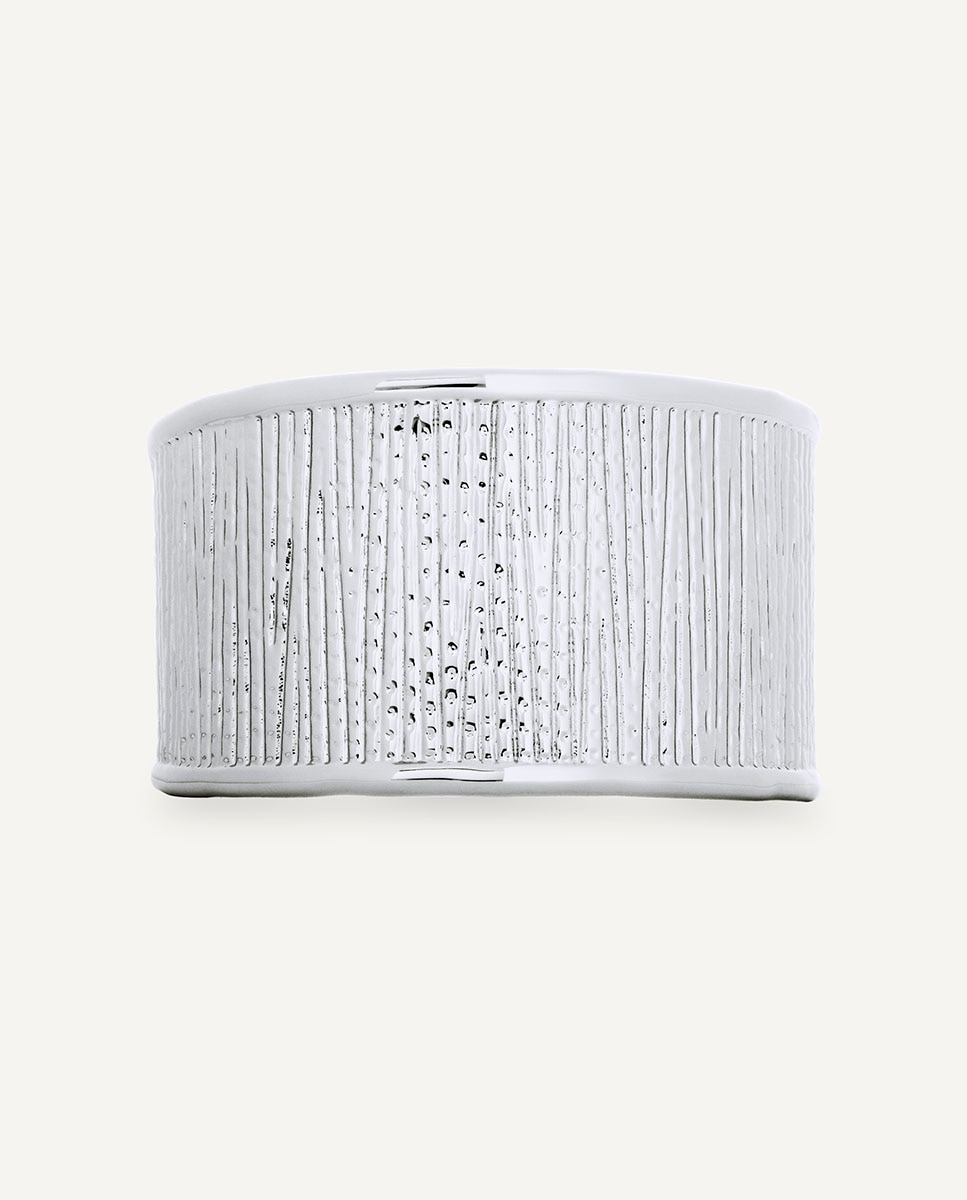 Brazalete volumen horizonte bañado en de ley 925 - Vidal & Vidal - Plata Plata-4