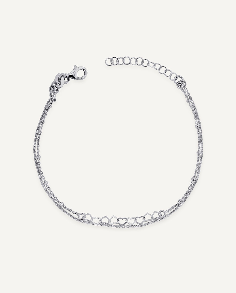 Imagen 1 de Pulsera de cadena riviere coré de plata de ley 925 - Vidal & Vidal - Plata Plata