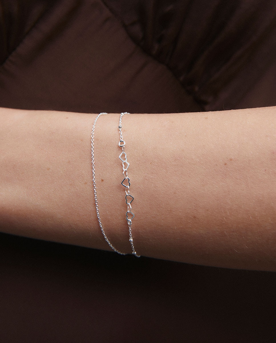Imagen 2 de Pulsera de cadena riviere coré de plata de ley 925 - Vidal & Vidal - Plata Plata