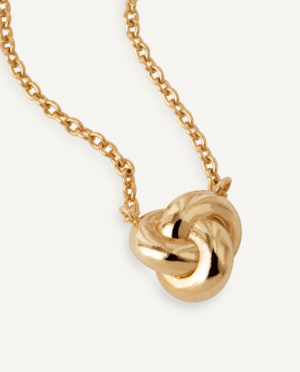 Collar trenza de plata de ley 925 con baño en oro 18 kt y circonitas - Vidal & Vidal - Oro Oro-4