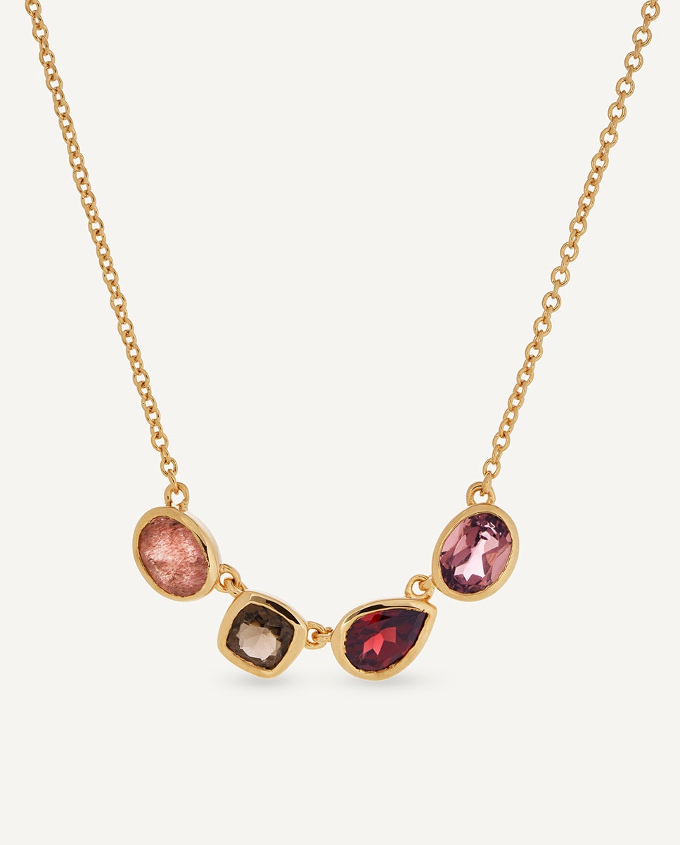 Collar rougea bañado en oro de 18 kt con piedras naturales - Vidal & Vidal - Multicolor Multicolor-1
