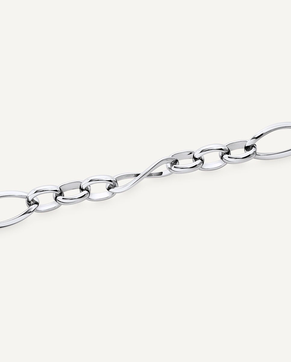 Pulsera eslabones adrena bañada en plata de ley 925 - Vidal & Vidal - Plateado Plateado-4