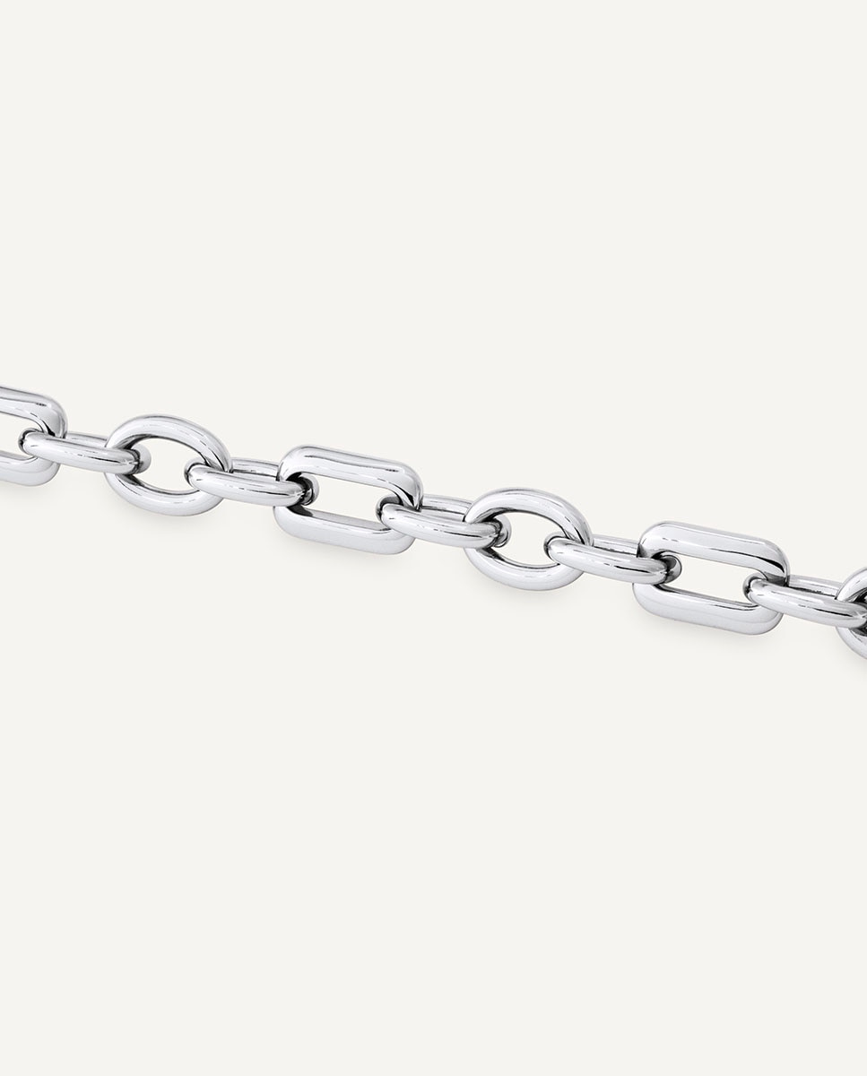 Collar eslabones mencía bañado en plata de ley 925 - Vidal & Vidal - Plateado Plateado-4