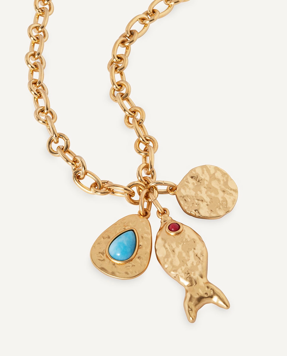 Collar abisal de maría g de jaime bañado en oro de 18 kt con piedras semipreciosas - Vidal & Vidal - Multicolor Multicolor-4