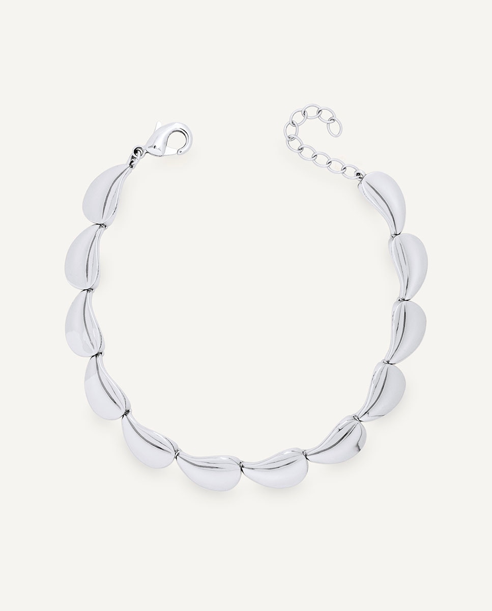 Pulsera rígida plisé bañada en plata de ley 925 - Vidal & Vidal - Plateado Plateado-1