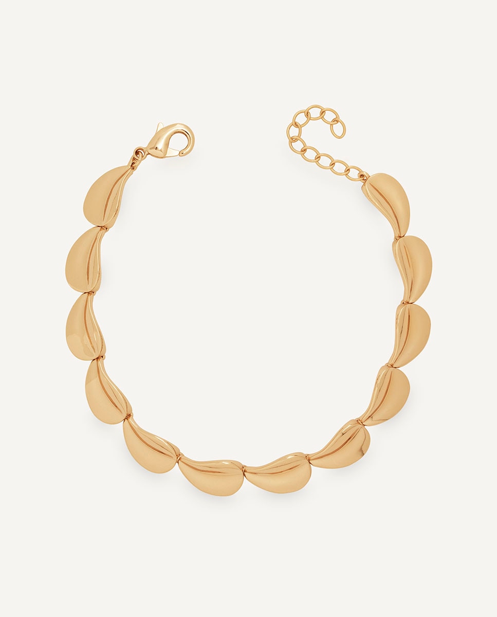 Pulsera rígida plisé bañada en oro de 18 kt - Vidal & Vidal - Dorado Dorado-1