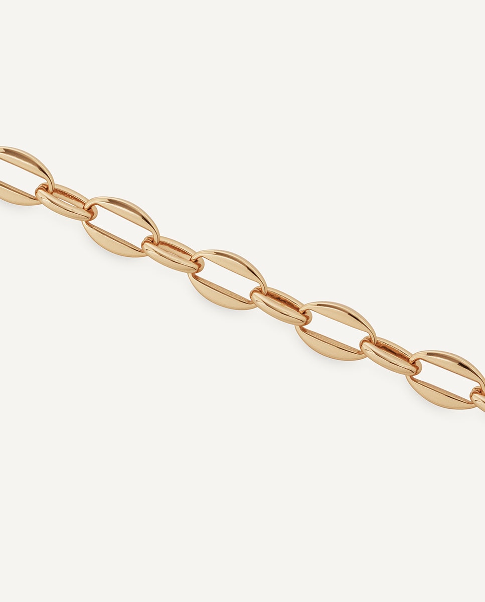 Pulsera eslabones loa bañada en oro de 18 kt - Vidal & Vidal - Dorado Dorado-4