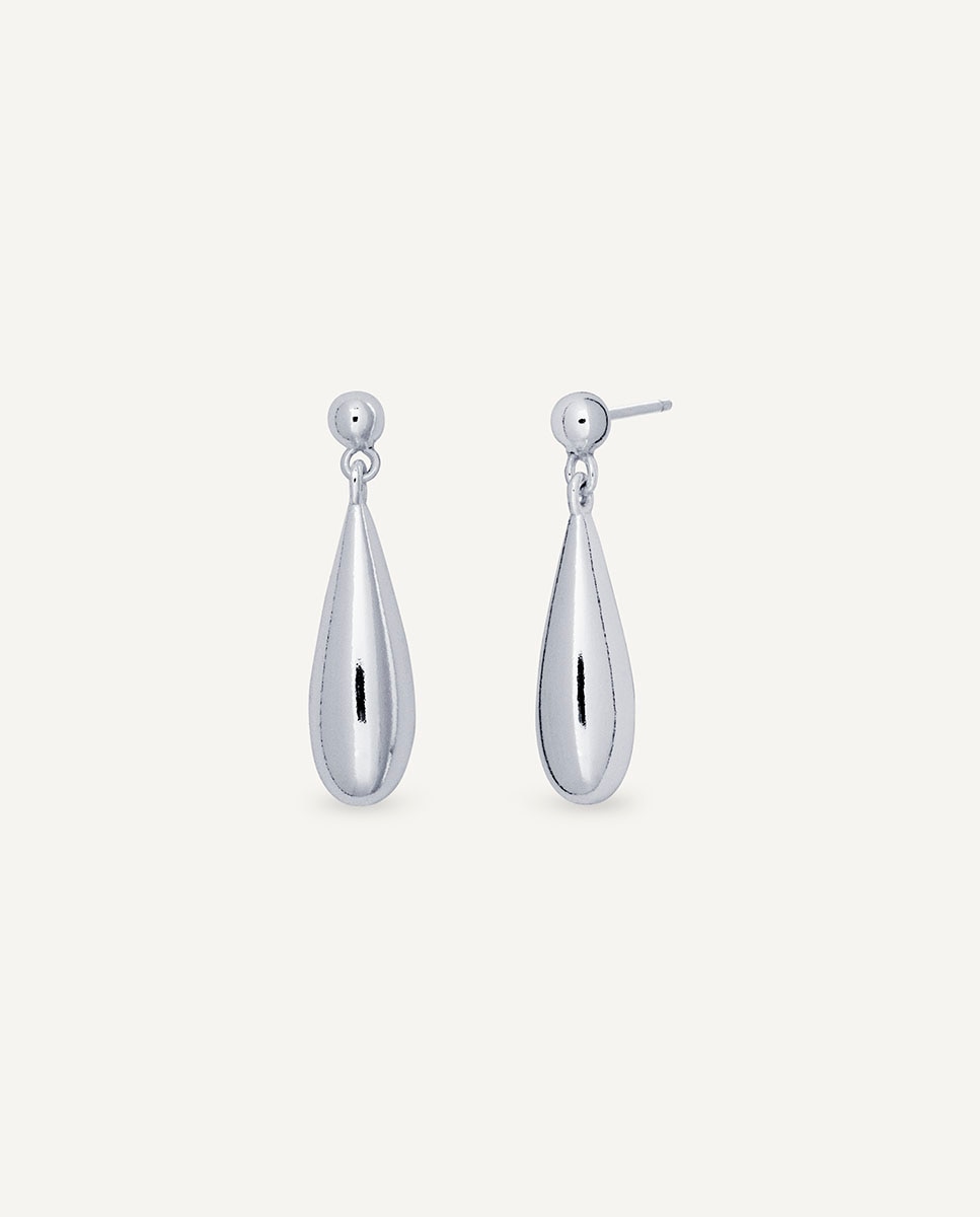 Imagen 0 de Pendientes gotas enma de plata de ley 925 Plateado