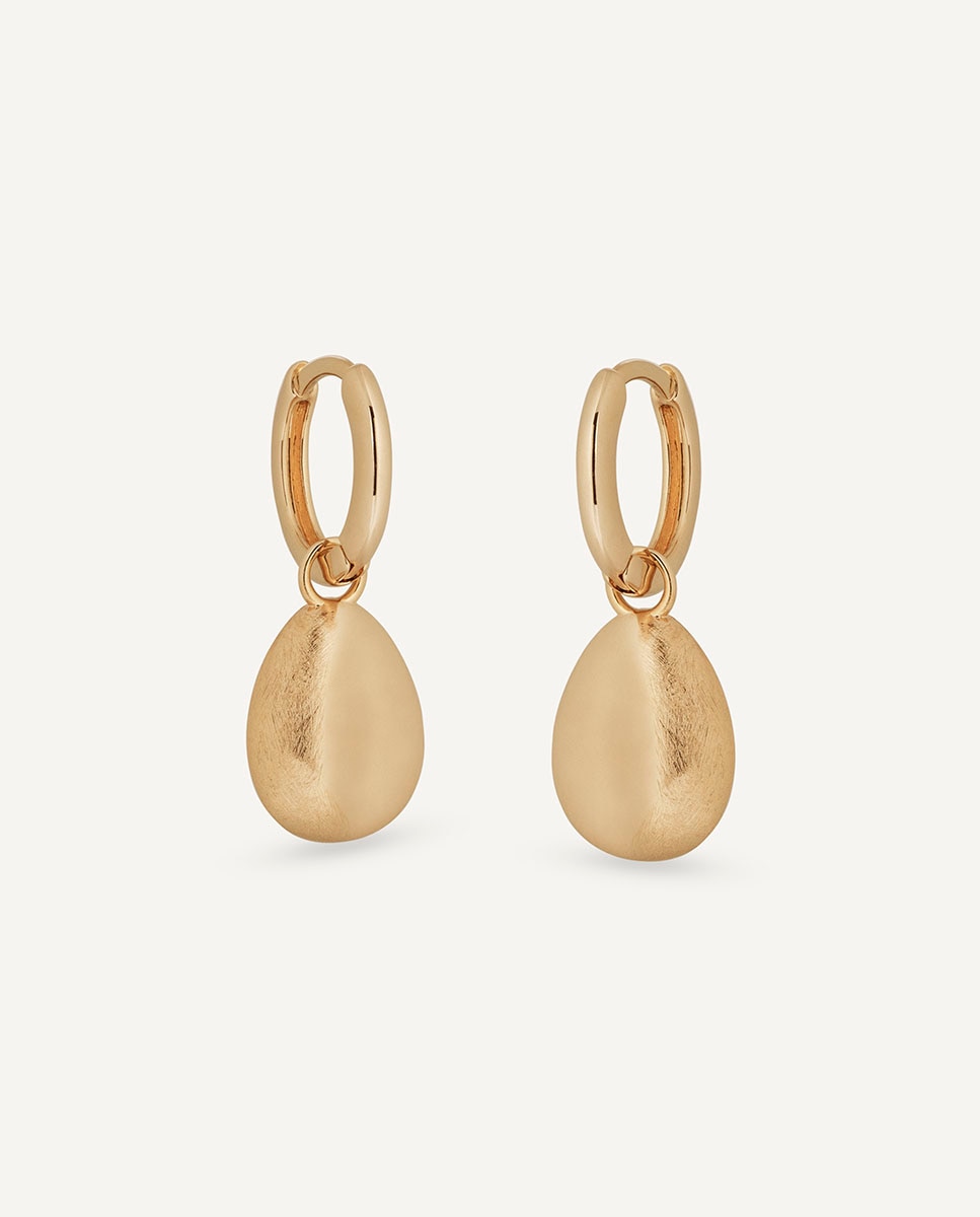 Pendientes de aro toffee bañados en oro de 18 kt - Vidal & Vidal - Dorado Dorado-4