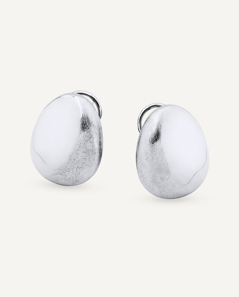 Pendientes botón toffee bañados en plata de ley 925 - Vidal & Vidal - Plateado Plateado-4