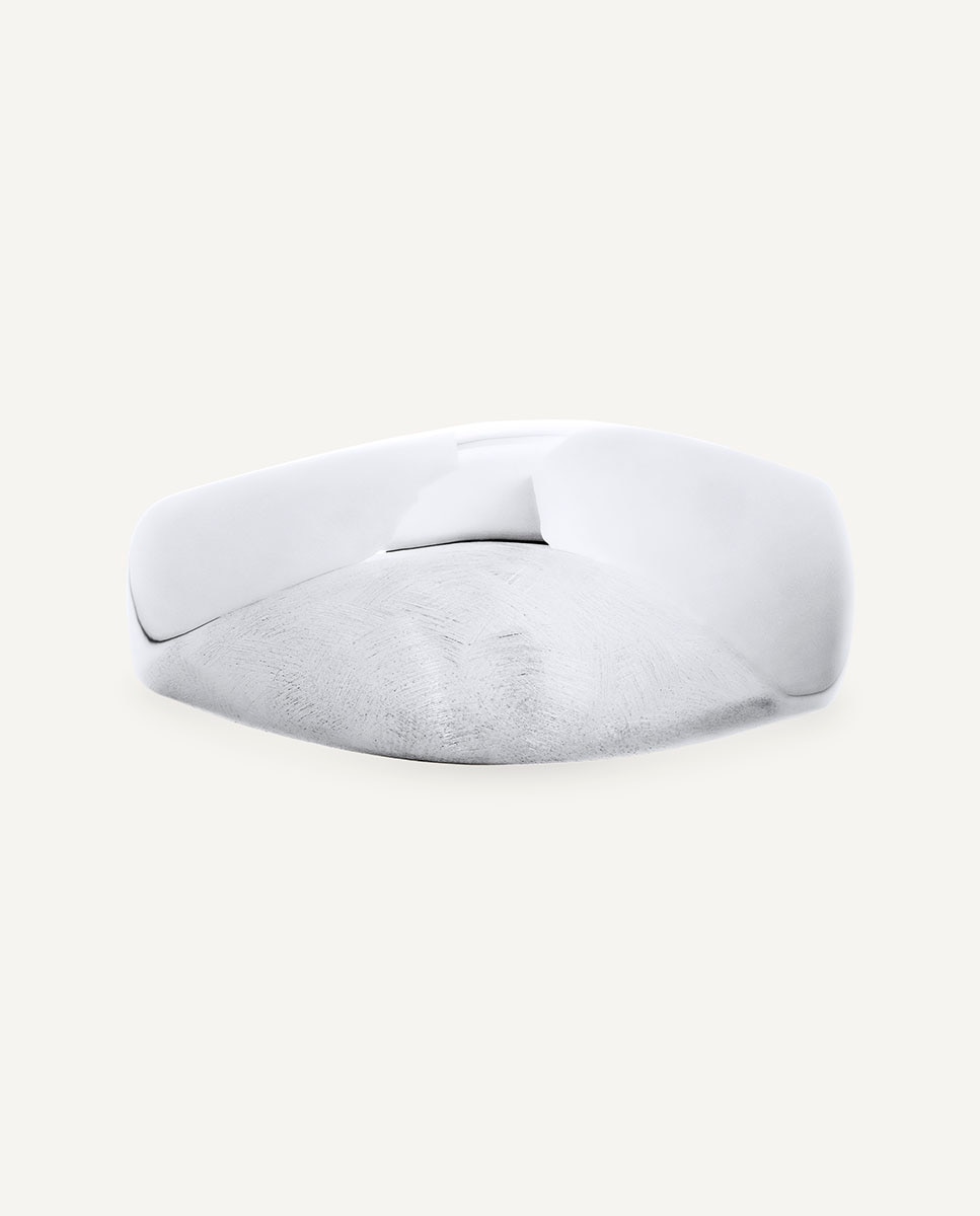 Brazalete rígido toffee bañado en plata de ley 925 - Vidal & Vidal - Plateado Plateado-4