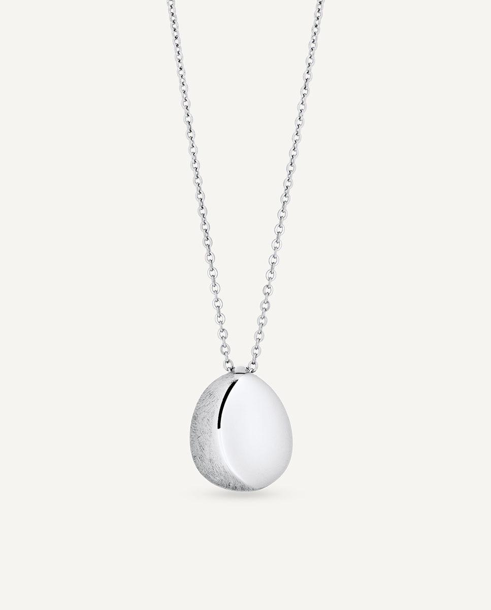 Imagen 0 de Colgante oval toffee bañado en plata de ley 925 Plateado