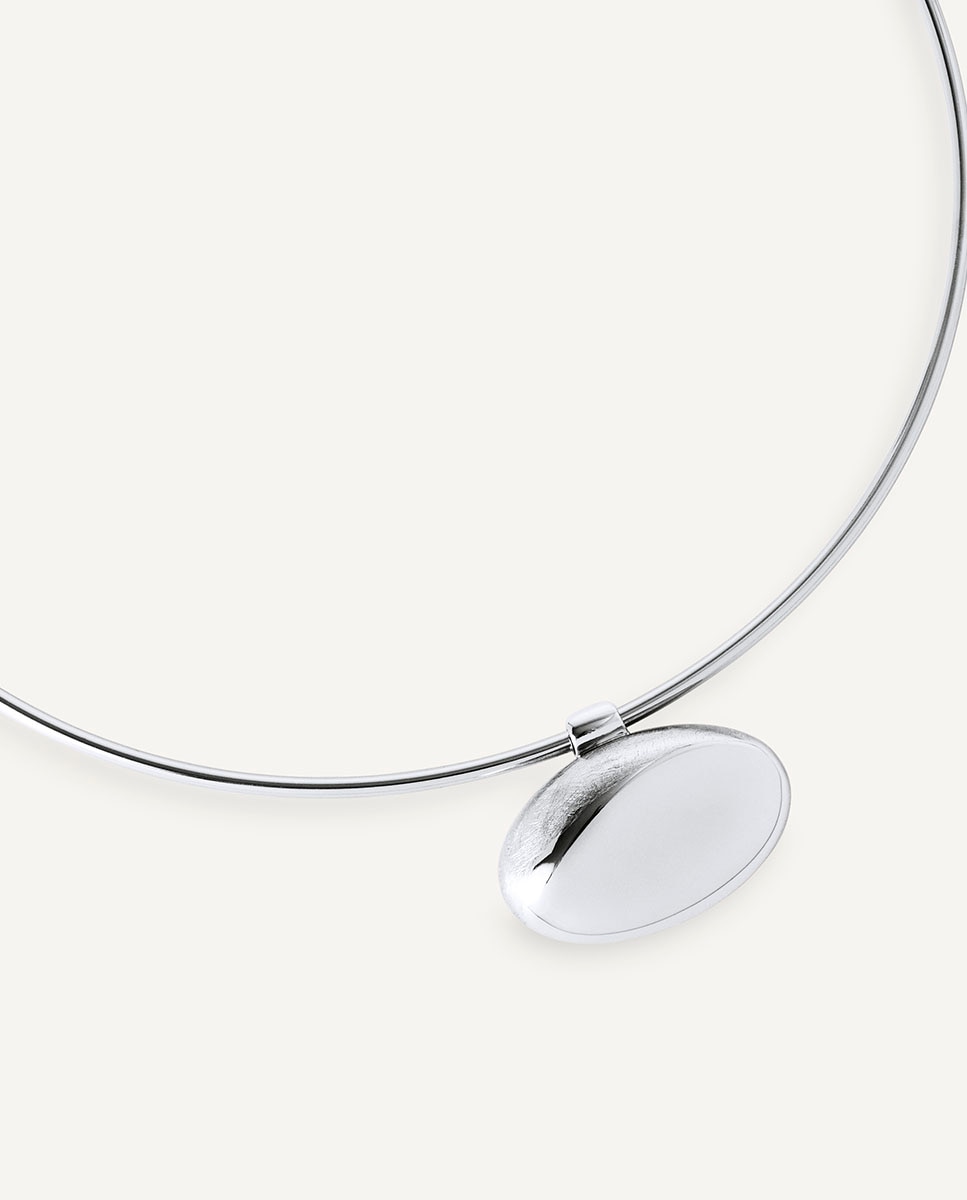 Choker toffee bañado en plata de ley 925 - Vidal & Vidal - Plateado Plateado-4
