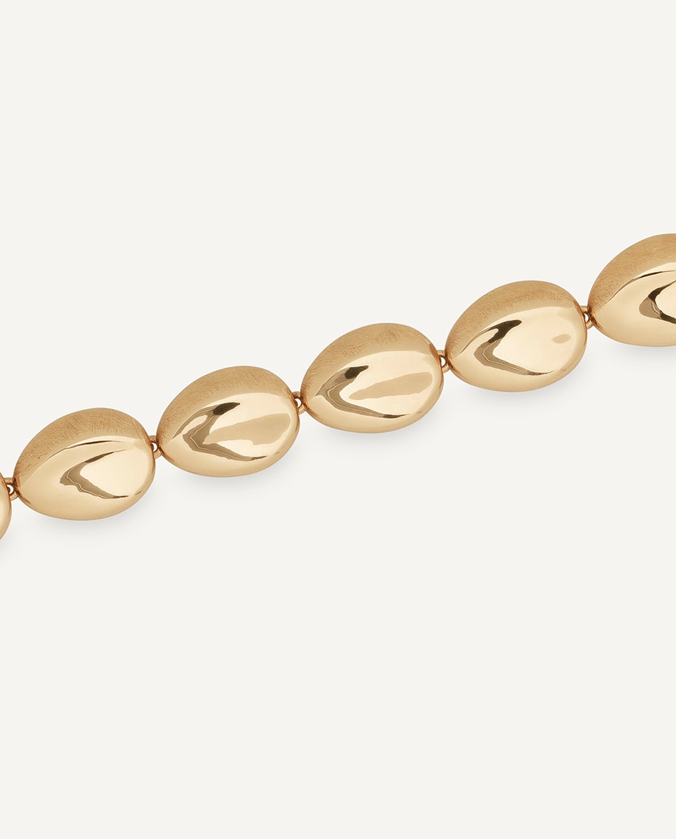 Pulsera de eslabones toffee bañada en oro de 18 kt - Vidal & Vidal - Dorado Dorado-4