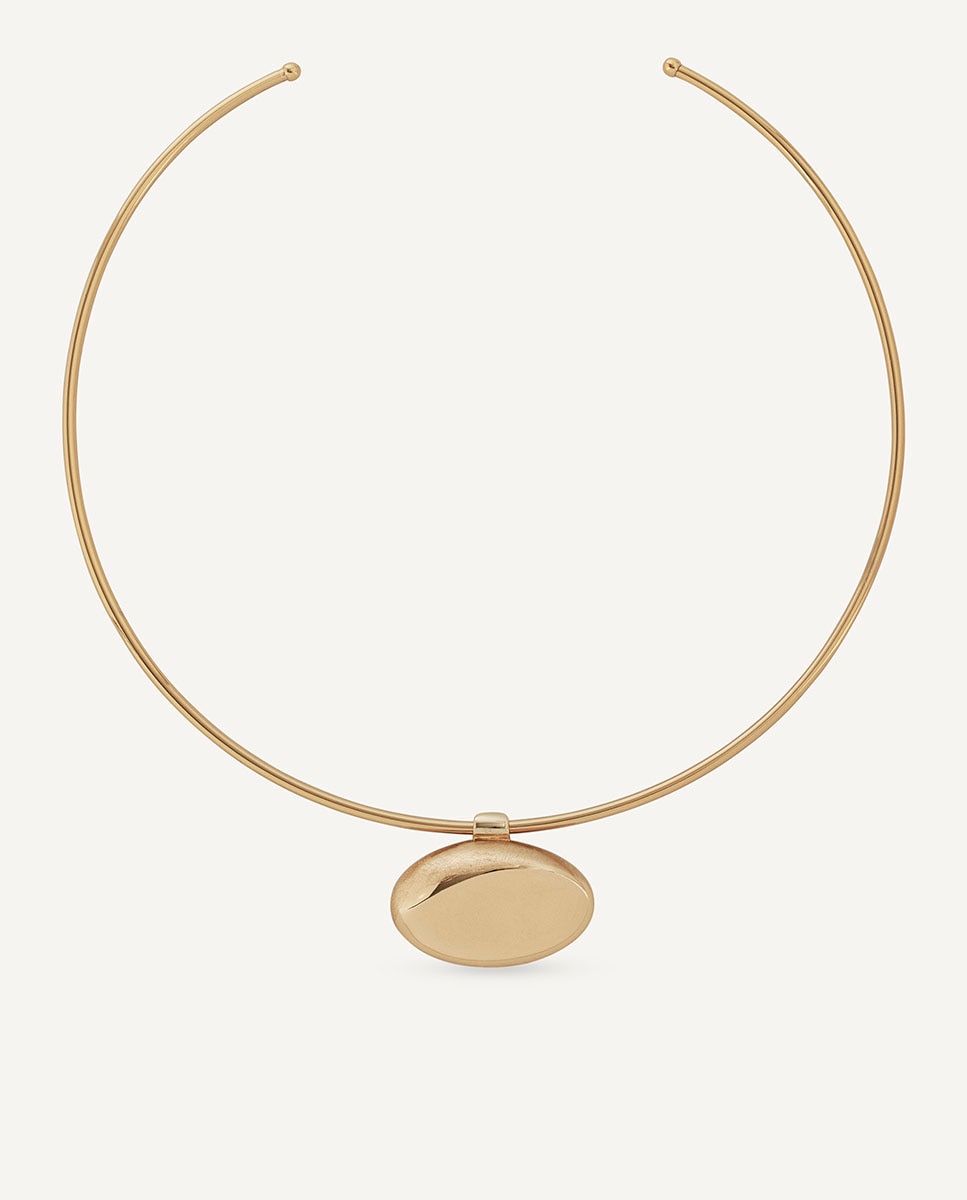 Imagen 0 de Choker toffee bañado en oro de 18 kt Dorado