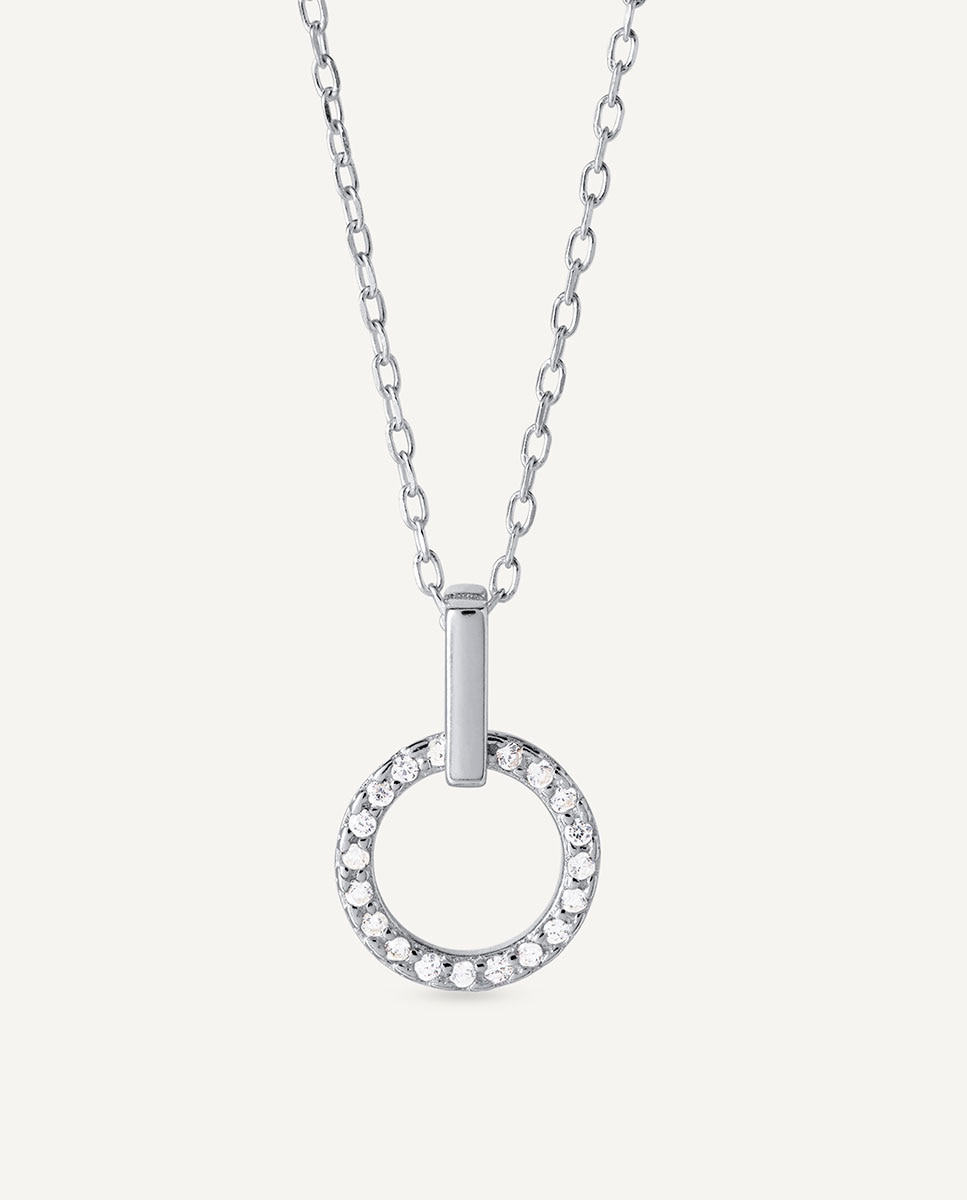 Colgante allegretta colección clasicos de plata aro circonitas - Vidal & Vidal - Blanco Blanco-1