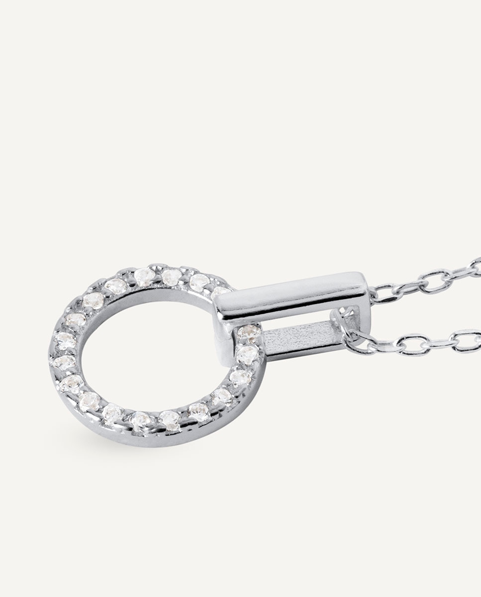 Colgante allegretta colección clasicos de plata aro circonitas - Vidal & Vidal - Blanco Blanco-4