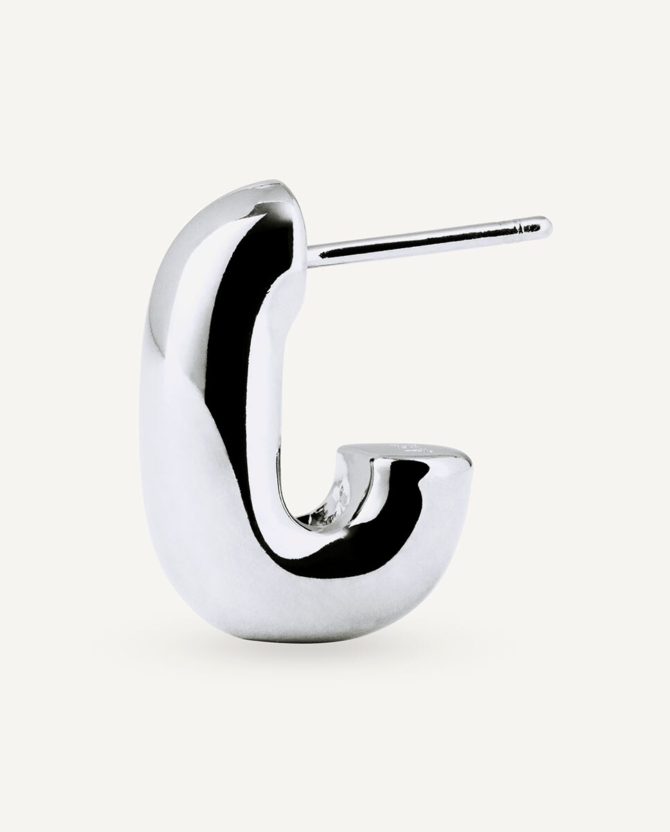 Pendientes hexette bañados en de ley 925 - Vidal & Vidal - Plata Plata-4