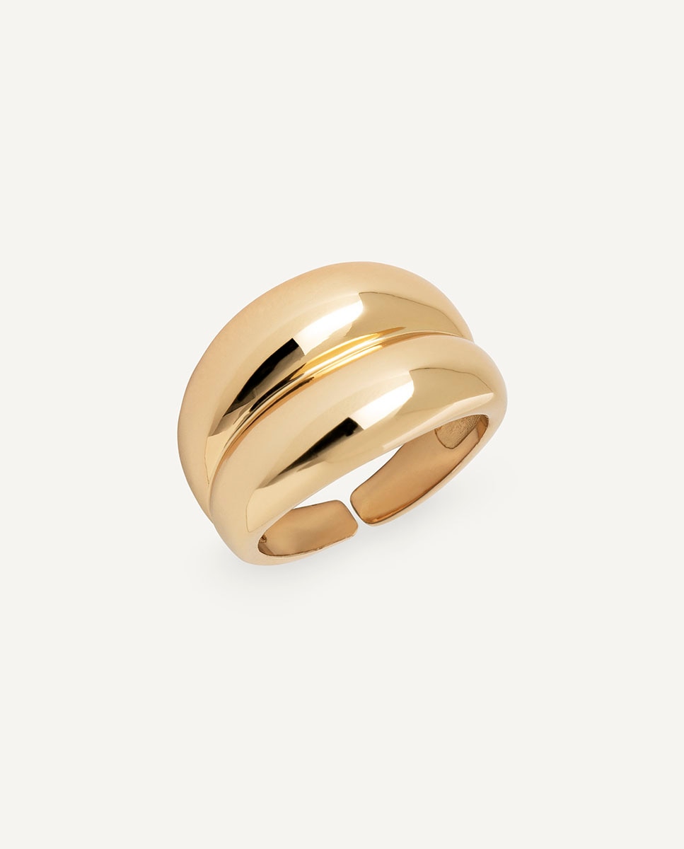 Imagen 1 de Anillo ancho liso autentic bañado en oro de 18 kt - Vidal & Vidal - Oro Oro