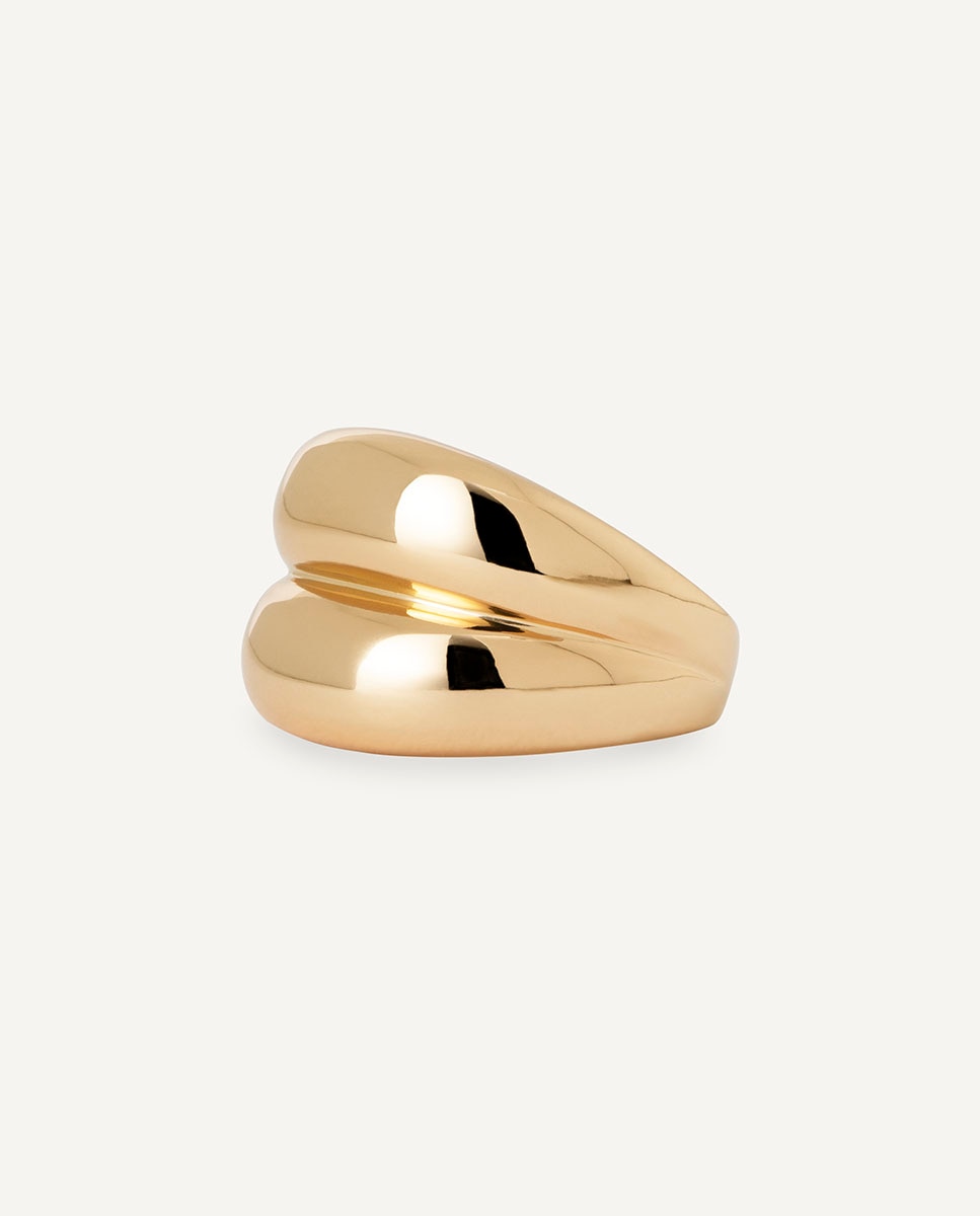 Imagen 4 de Anillo ancho liso autentic bañado en oro de 18 kt - Vidal & Vidal - Oro Oro
