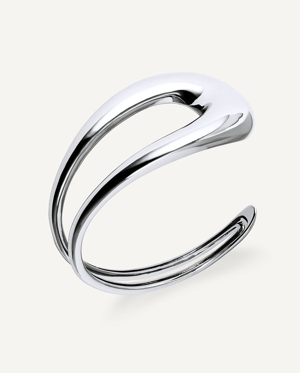 Brazalete suave bañada en plata de ley 925