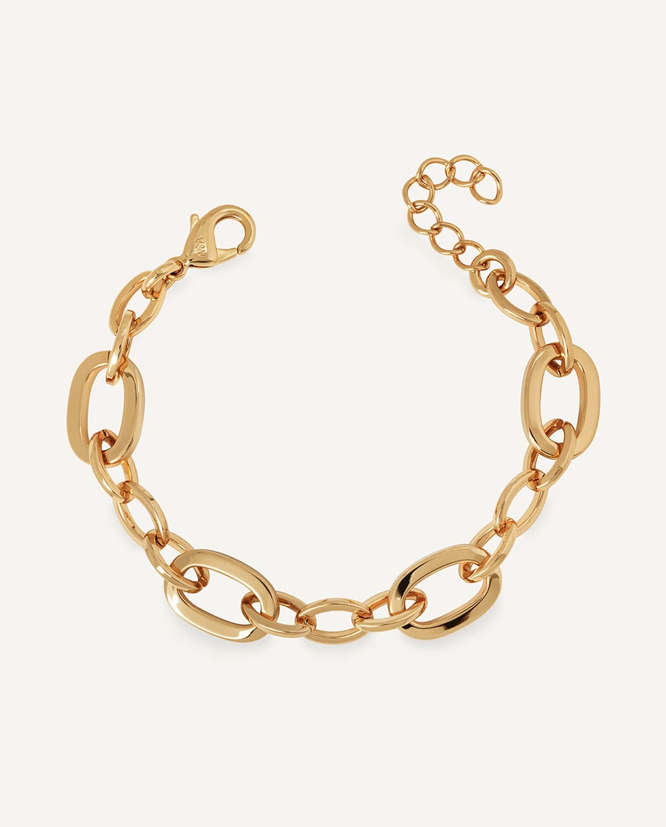 Imagen 1 de Pulsera carina bañada en oro de 18 kt con eslabones - Vidal & Vidal - Oro Oro