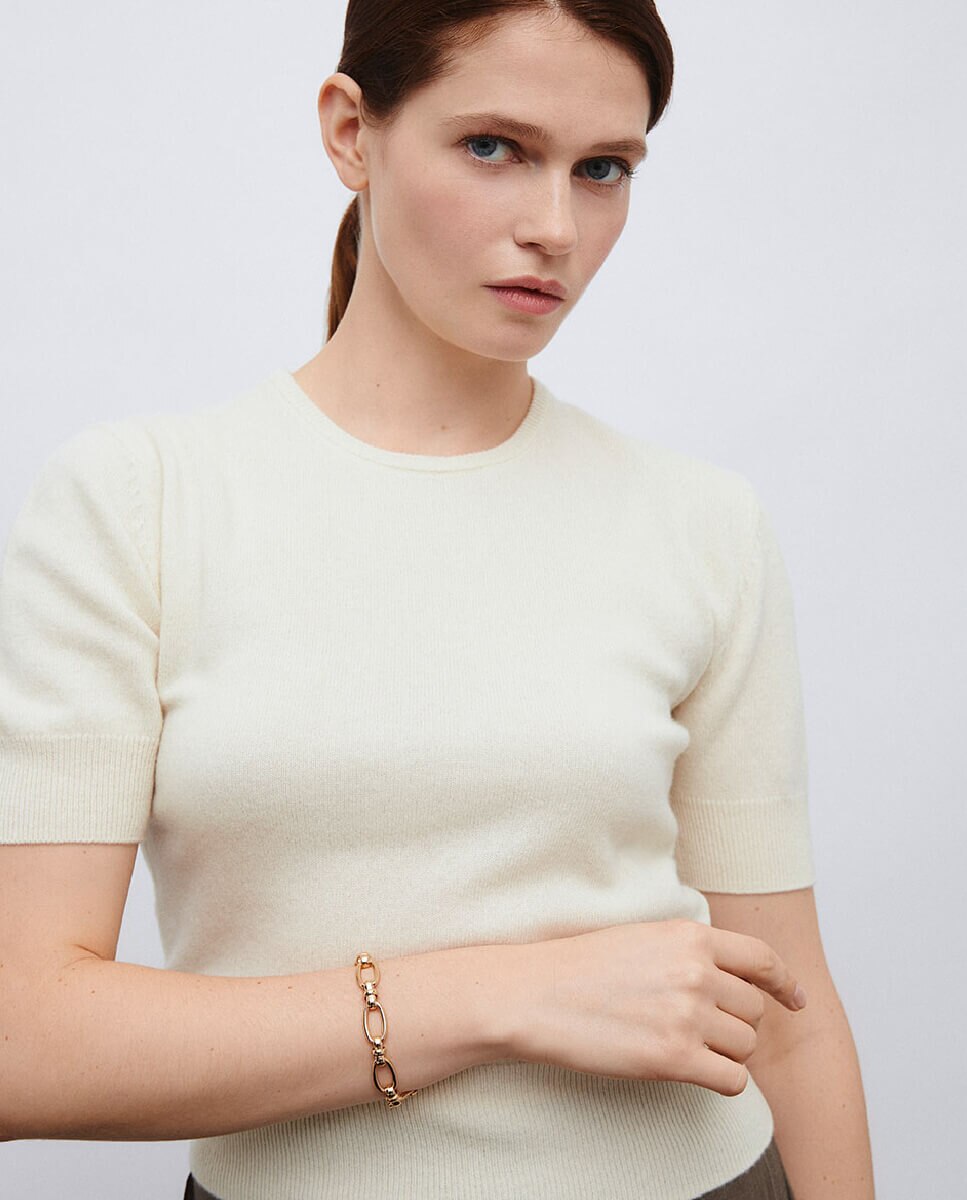 Imagen 3 de Pulsera eslabones anura bañada en oro de 18 kt - Vidal & Vidal - Oro Oro