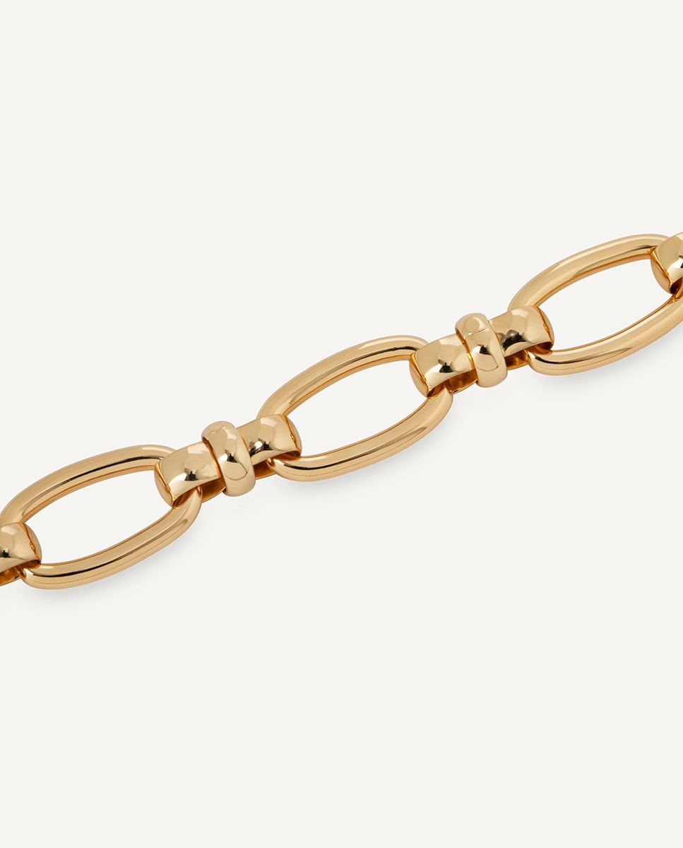 Imagen 4 de Pulsera eslabones anura bañada en oro de 18 kt - Vidal & Vidal - Oro Oro