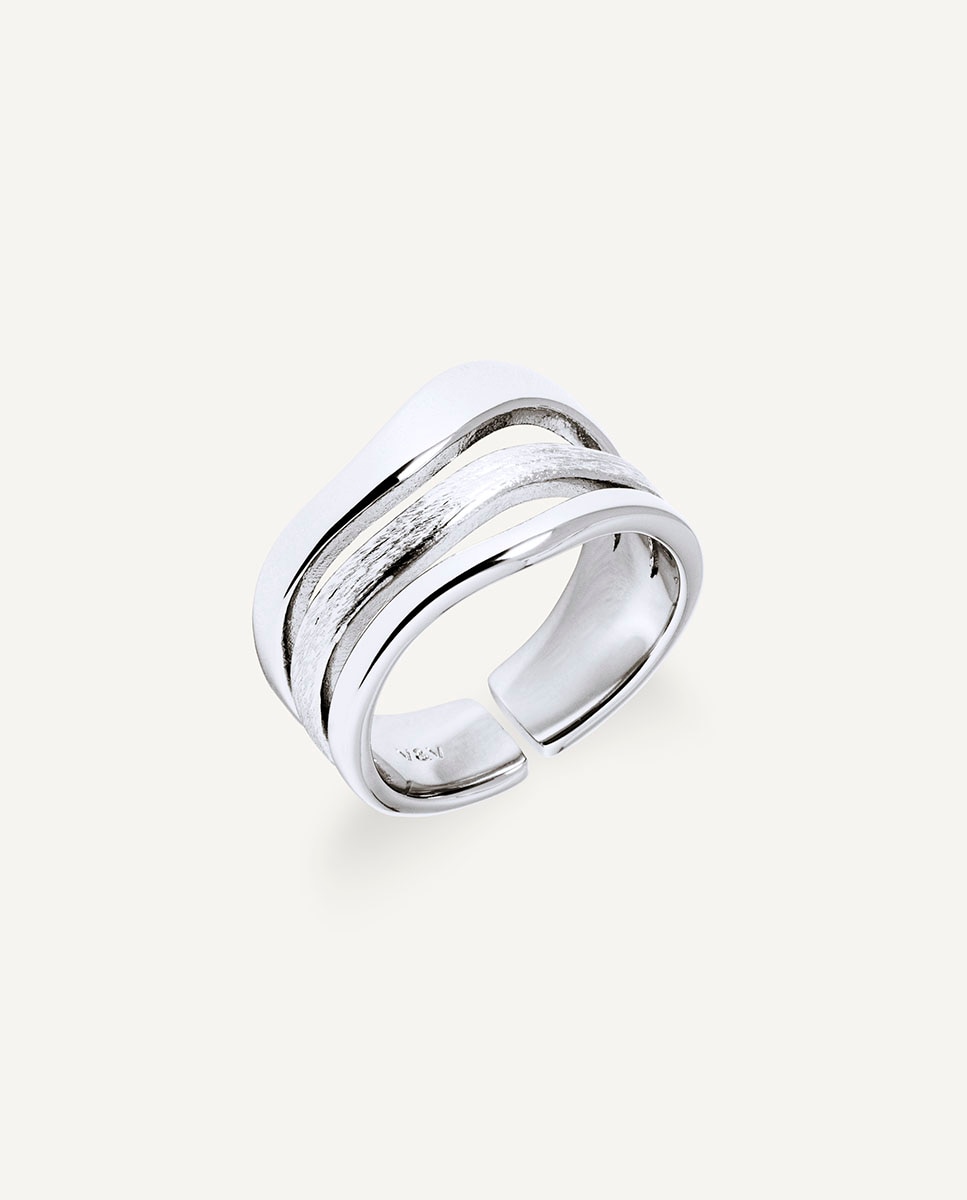 Anillo mar bañado en plata de ley 925 - Vidal & Vidal - Plateado Plateado-1