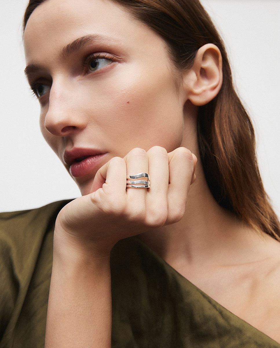 Anillo mar bañado en plata de ley 925 - Vidal & Vidal - Plateado Plateado-3