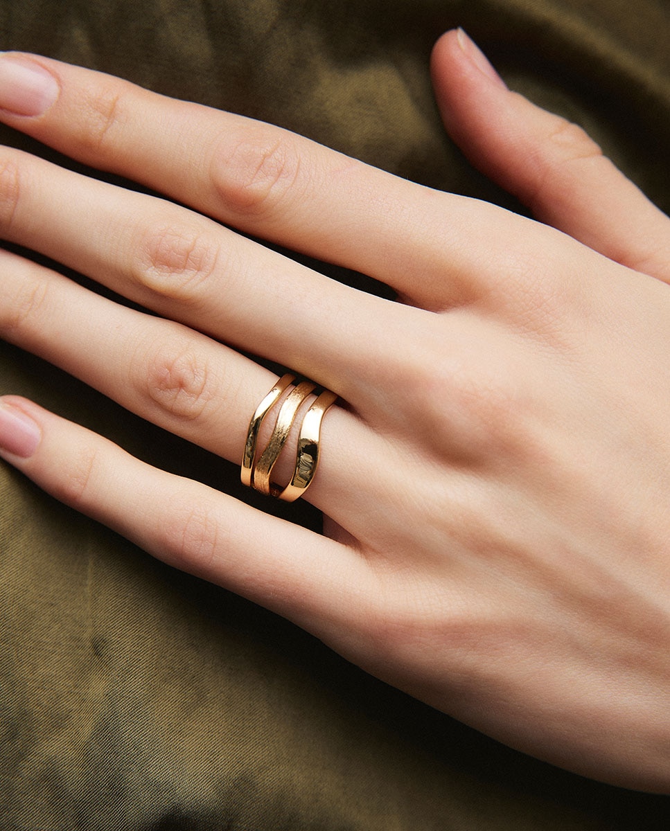 Imagen 3 de Anillo mar bañado en oro de 18 kt - Vidal & Vidal - Oro Oro