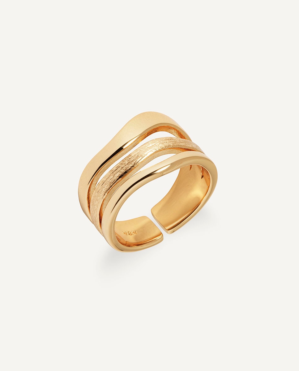 Imagen 1 de Anillo mar bañado en oro de 18 kt - Vidal & Vidal - Dorado Dorado