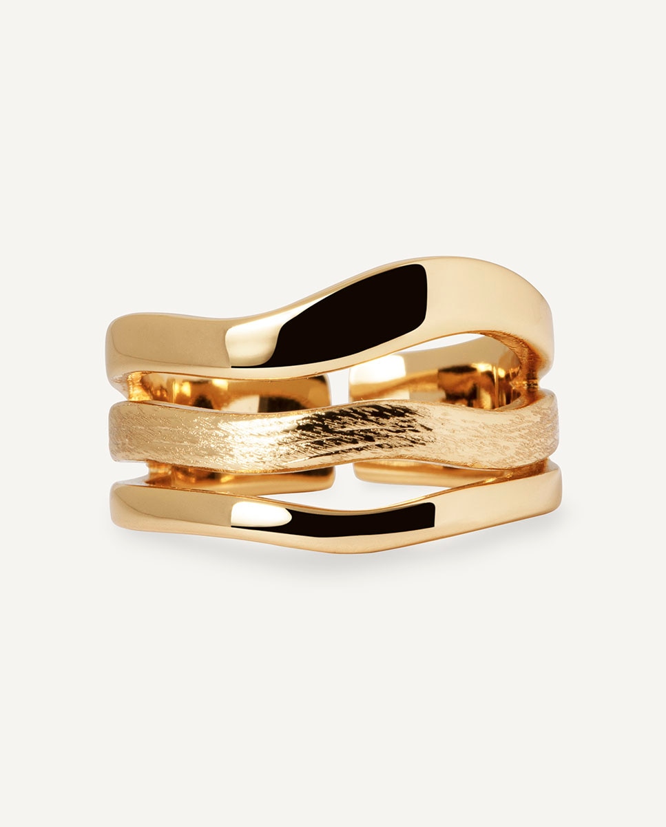 Imagen 4 de Anillo mar bañado en oro de 18 kt - Vidal & Vidal - Dorado Dorado
