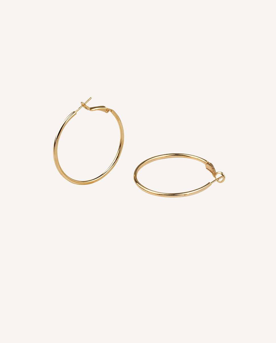 Pendientes de aro essentials bañados en de 18kt - Vidal & Vidal - Oro Oro-1
