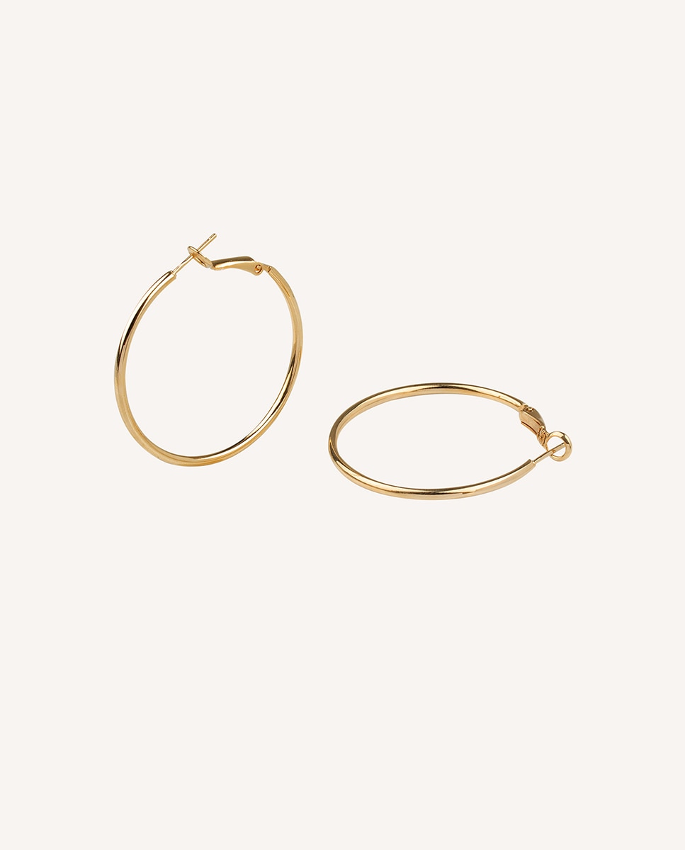 Pendientes de aro essentials bañados en de 18kt - Vidal & Vidal - Oro Oro-1