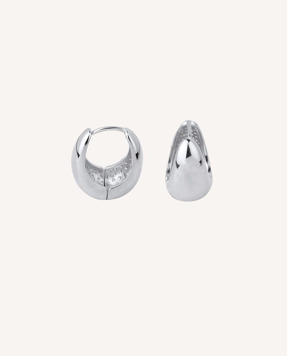 Imagen 1 de Pendientes essentials bañados en plata aro grosso - Vidal & Vidal - Plata Plata