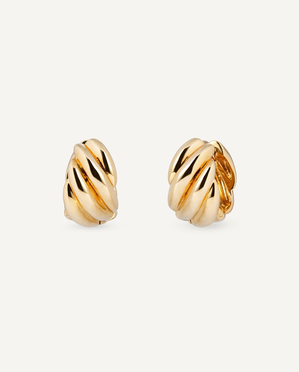 Pendientes de aro noémie bañados en oro de 18 kt Oro Vidal & Vidal Oro-1